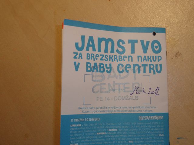 Voziček Baby Welt Moon FIT,račun,Znižano 70€