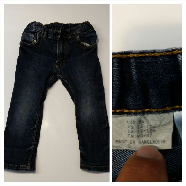 Jeans hlače h&M št. 86 - cena 5 eur