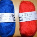 modra,rdeča  iteks ilok mathilde volna - 2,10 eur/2 klopčiča
