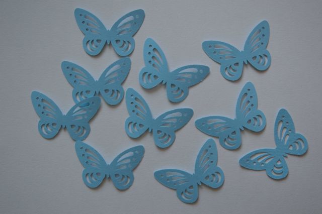 Izsekanec modri metulj - 0,18 eur kom