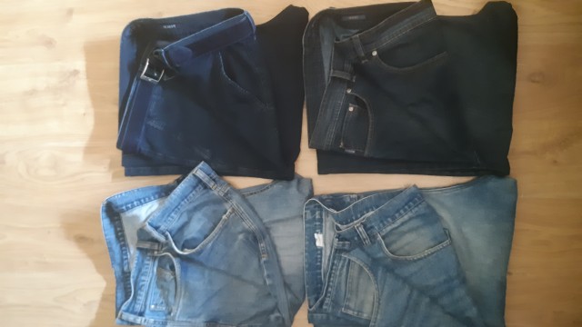 Jeans kavbojke moške XL 20eur-4 kosi