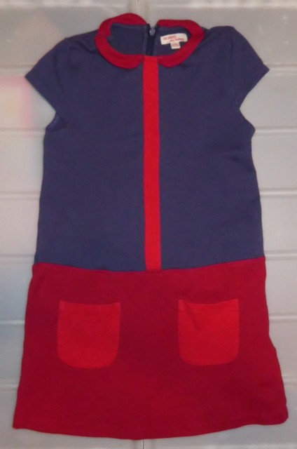 Topla dekliška obleka s kratkimi rokavi Du pareil au meme št. 110-116