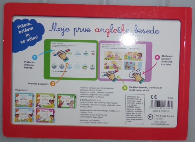 Kartonka Moje prve angleške besede 8€ - foto