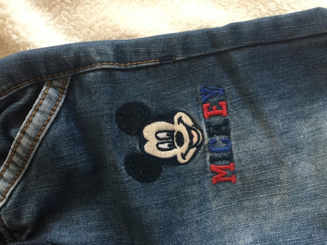 Disney jopica in jeans hlace mickey mouse 2-3 - foto