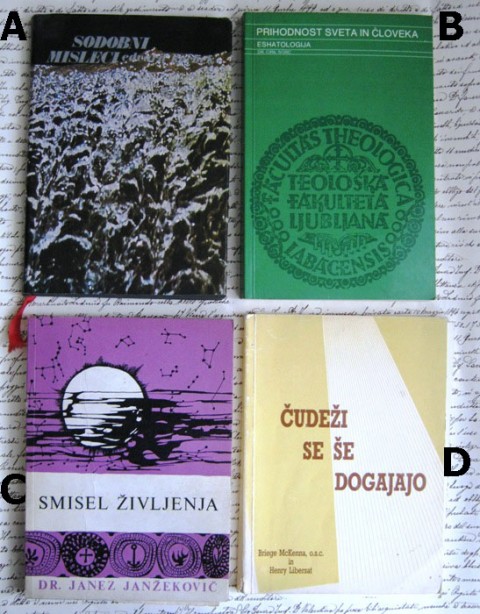 Knjige s področja filozofije, IC: A,B,C,D = 1 eur