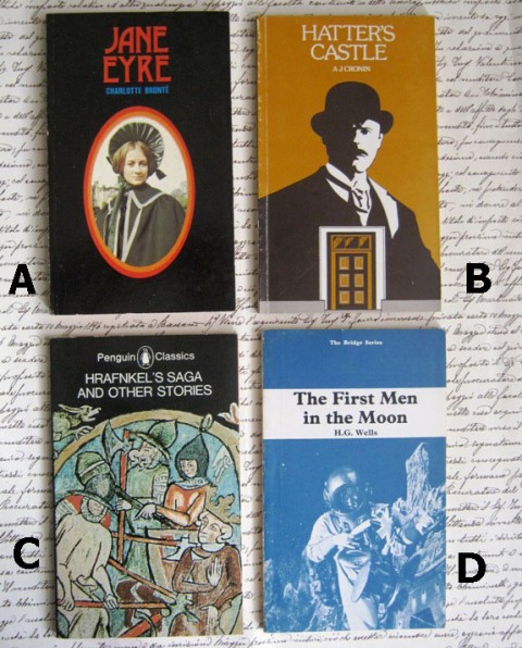 Vintage žepnice v angleščini, IC: A,B,C,D = 1 eur