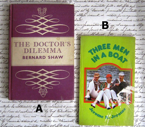 Dve knjigi v angleščini, IC : A,B = 1 eur