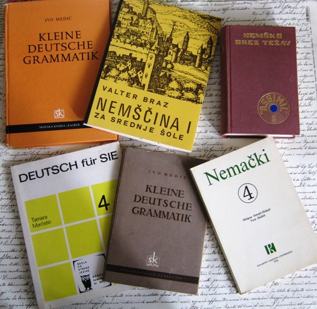 Komplet 6 knjig za pomoč pri učenju nemščine, C = 5 eur