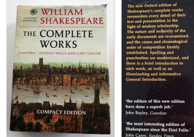 62. Knjiga za angliste Shakespeare, The Complete works  IC = 6 eur