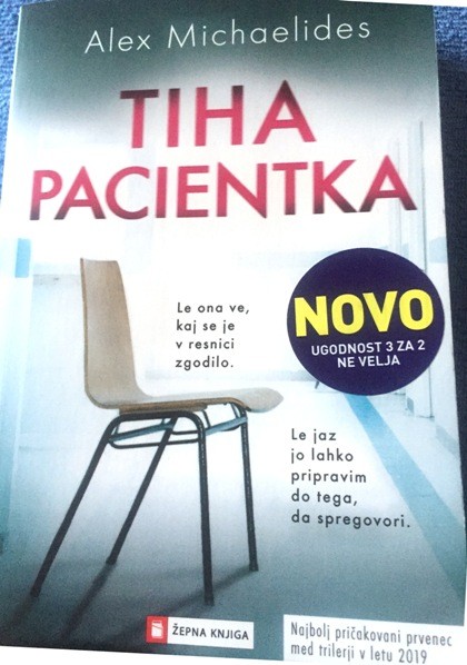 31. TIHA PACIENTKA, Alex Michaelides    IC = 6 eur