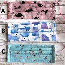 97a,b,c. Poletne mačkaste maske   IC = 4 eur