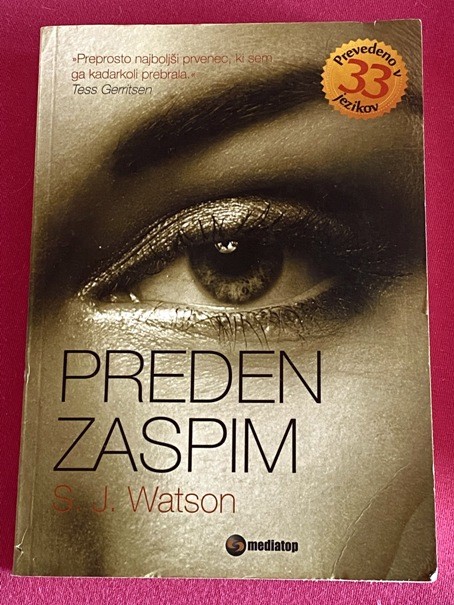 101c. PREDEN ZASPIM, S.J.Watson    IC = 4 eur