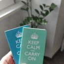 109. Knjižici Keep calm and carry on   IC = 1 eur