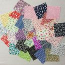 104. Krpice za patchwork, 10x10 cm, 100 kom (30 različnih)  IC = 1 eur