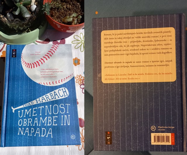 42. UMETNOST OBRAMBE IN NAPADA, Chad Harbach, roman  IC = 7 eur