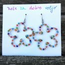 69e. Ročno izdelani uhani Rože za dobro voljo, Pika-Barbara Ciuha   IC = 7 eur