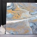 153a. Abstraktna slika, akril na platnu, 40 x 40 cm   IC = 20 eur