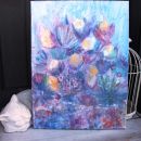 155b. Slika akril na platnu, 40 x 30 cm  IC = 20 eur