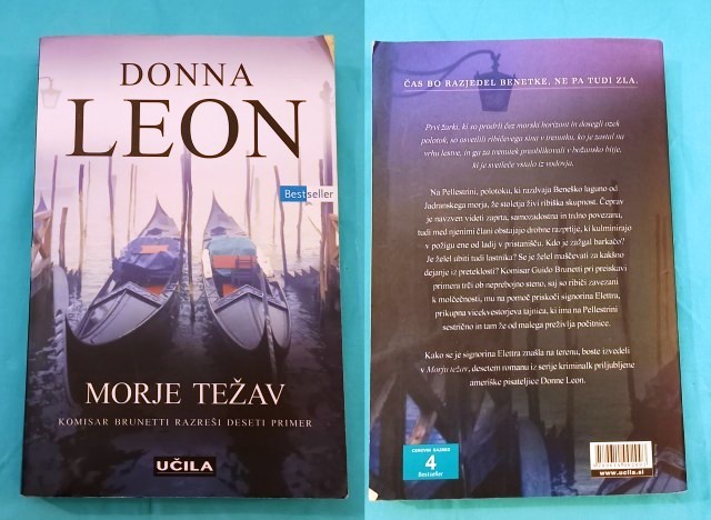 240a. MORJE TEŽAV, Donna Leon    IC = 3 eur