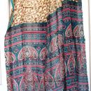 14. Indijsko blago dimenzij za sari, cca 110 x 480 cm.  Cena: 8 eur ( + 21 eur poštnina )