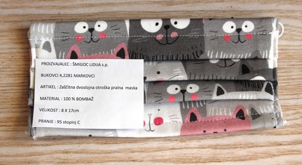 80. Otroška pralna maska  Cena: 4 eur ( + 1 eur poštnina )