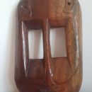 123. Okrasna lesena maska, višina 31 cm, širina 16 cm   IC = 5 eur