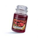 186e. Yankee Candle Black Cherry Dišeča svečka 623 g  IC = 13 eur
