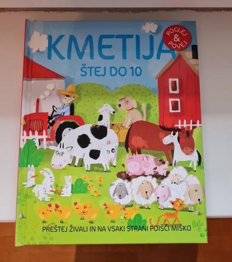 170c. Kmetija - štej do 10, otroška knjiga,  z napako   IC = 1 eur