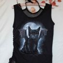 188a. Majica Bat Cat, Spiral Direct, bombaž, L ( za M)   IC = 12 eur