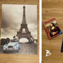 86a,b. Puzzle Pariz in Mona Lisa, 1000 kosov   ICa,b = 5 eur