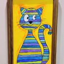 115a.  Akril na platnu, 30 x 50 cm, z masivnim lesenim okvirjem  IC = 25 eur