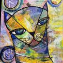 115b. Akril na platnu, brez okvirja, 24 x 30 cm   IC = 15 eur