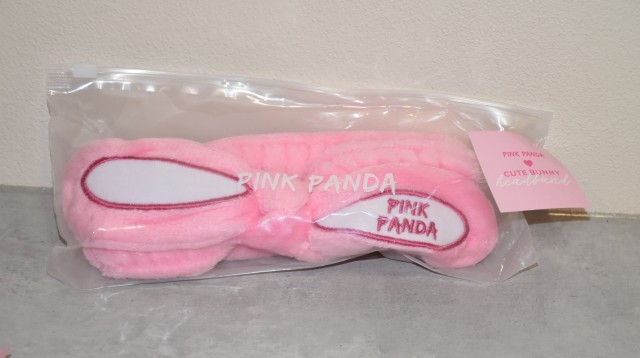 221. Pink Panda Bunny Headband trak za odmik las z obraza   ICa-e = 4 eur