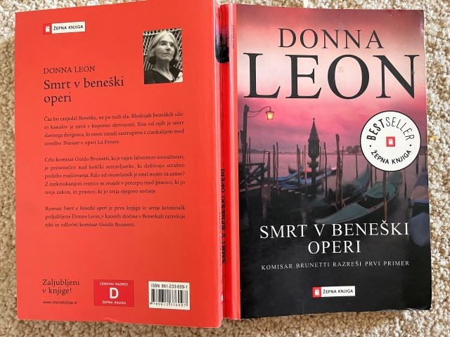 74a. SMRT V BENEŠKI OPERI, Donna Leon   IC = 4 eur