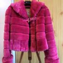 45. Jakna Fracomina, pink barva, umetno krzno, Velikost XS-S    IC = 8 eur