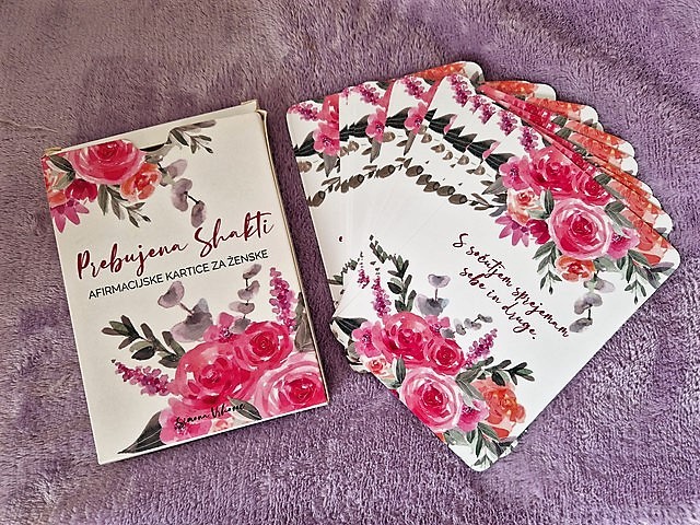 38. Afirmacijske kartice   IC = 8 eur