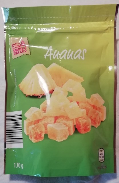 75. Kandiran ananas, 130g   IC = 1 eur