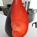 80. Bakren svečnik kapljica, višina 20 cm   IC = 8 eur