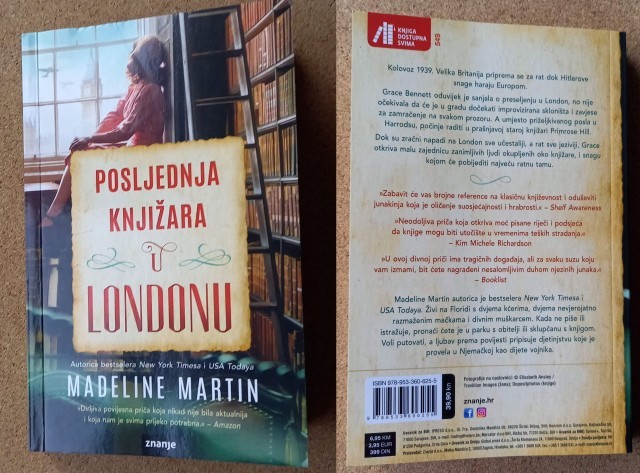 74. Madeline Martin: Posljednja knjižara u Londonu  IC = 6 eur