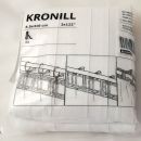 121a. Ikein trak za zavese KRONILL, 8,5 cm x 310 cm  IC = 1 eur