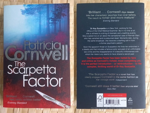 20h. Patricia Cornwell: The Scarpetta Factor  IC = 6 eur