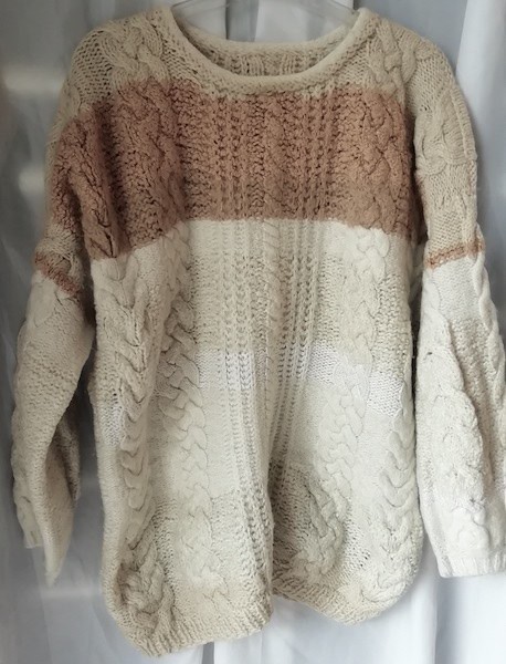184a. Debelejši pulover, volna-bombaž, M  IC = 5 eur