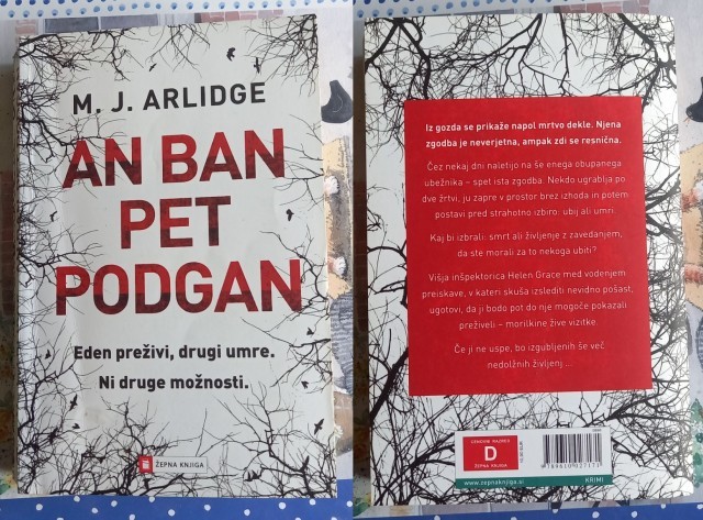 82c. M.J. Arlidge: An ban pet podgan  IC = 5 eur