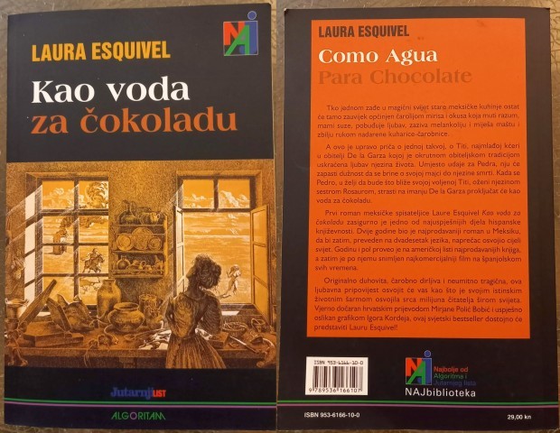 24b. Laura Esquivel: Kao voda za čokoladu  IC = 3 eur