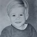 Klasičen portret otroka s svinčnikom