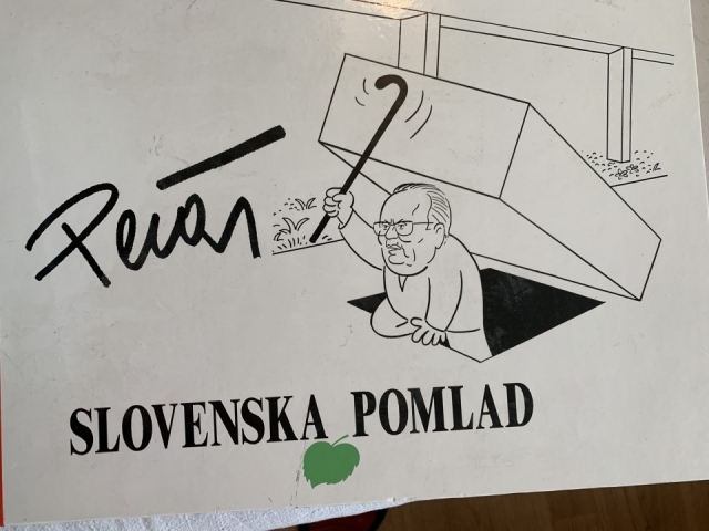Pečar: Slovenska pomlad, karikature - foto