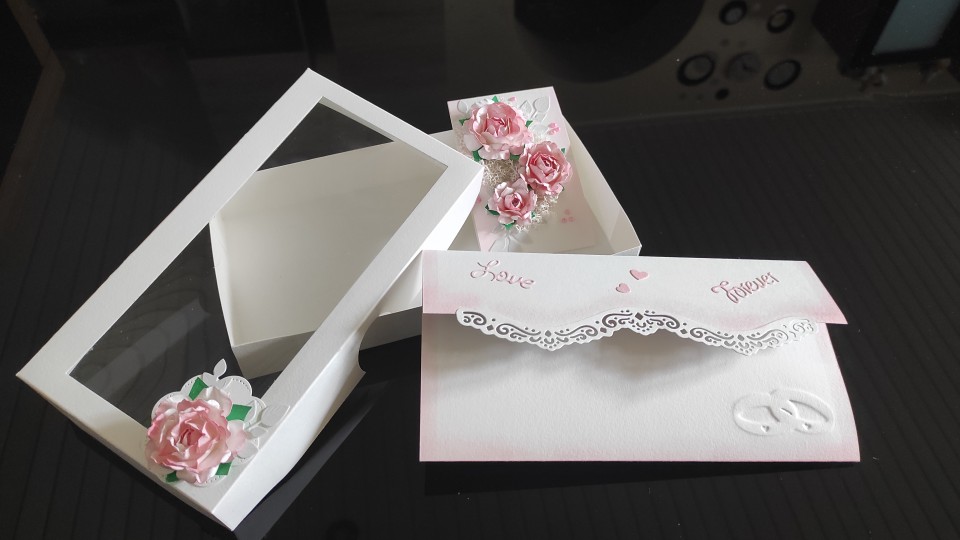 Poročna voščilnica- kuverta ( v škatlici) - foto povečava
