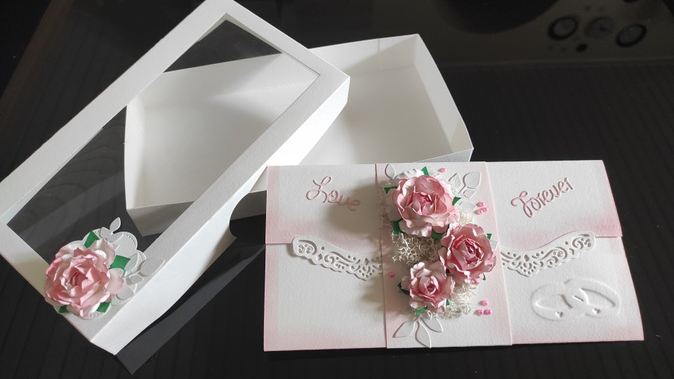 Poročna voščilnica- kuverta ( v škatlici) - foto povečava