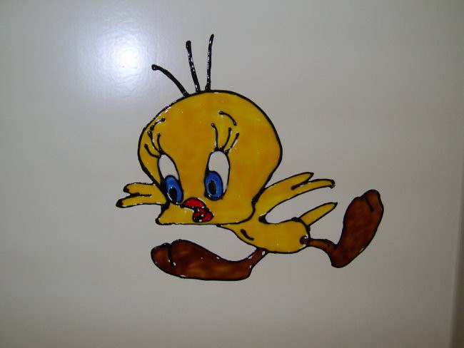 Tweety na vratih otroške sobe