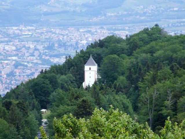 Bolfenk na Pohorju posnet iz razglednega stolpa